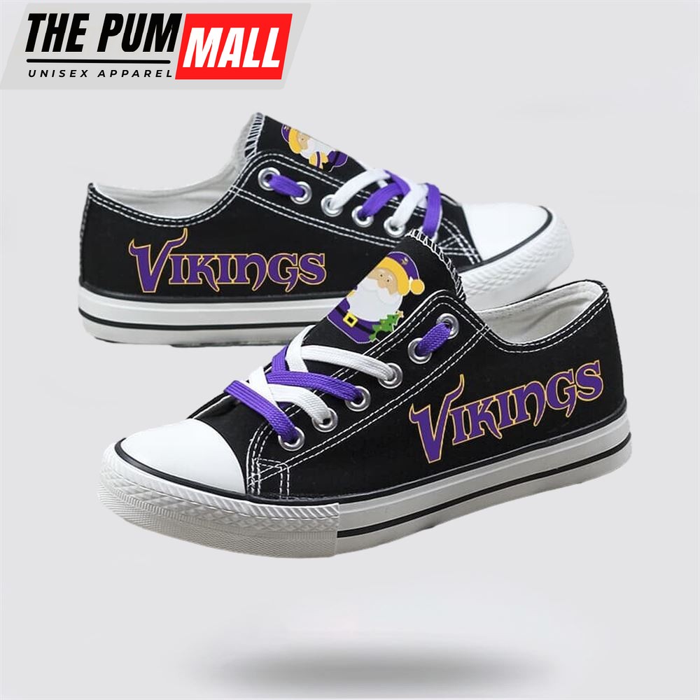 nfl-minnesota-vikings-low-top-canvas-print-chrismas-design-shoes-sport-sneakers-t62qd8ku NFL Minnesota Vikings Low Top Canvas Print Chrismas Design Shoes Sport Sneakers