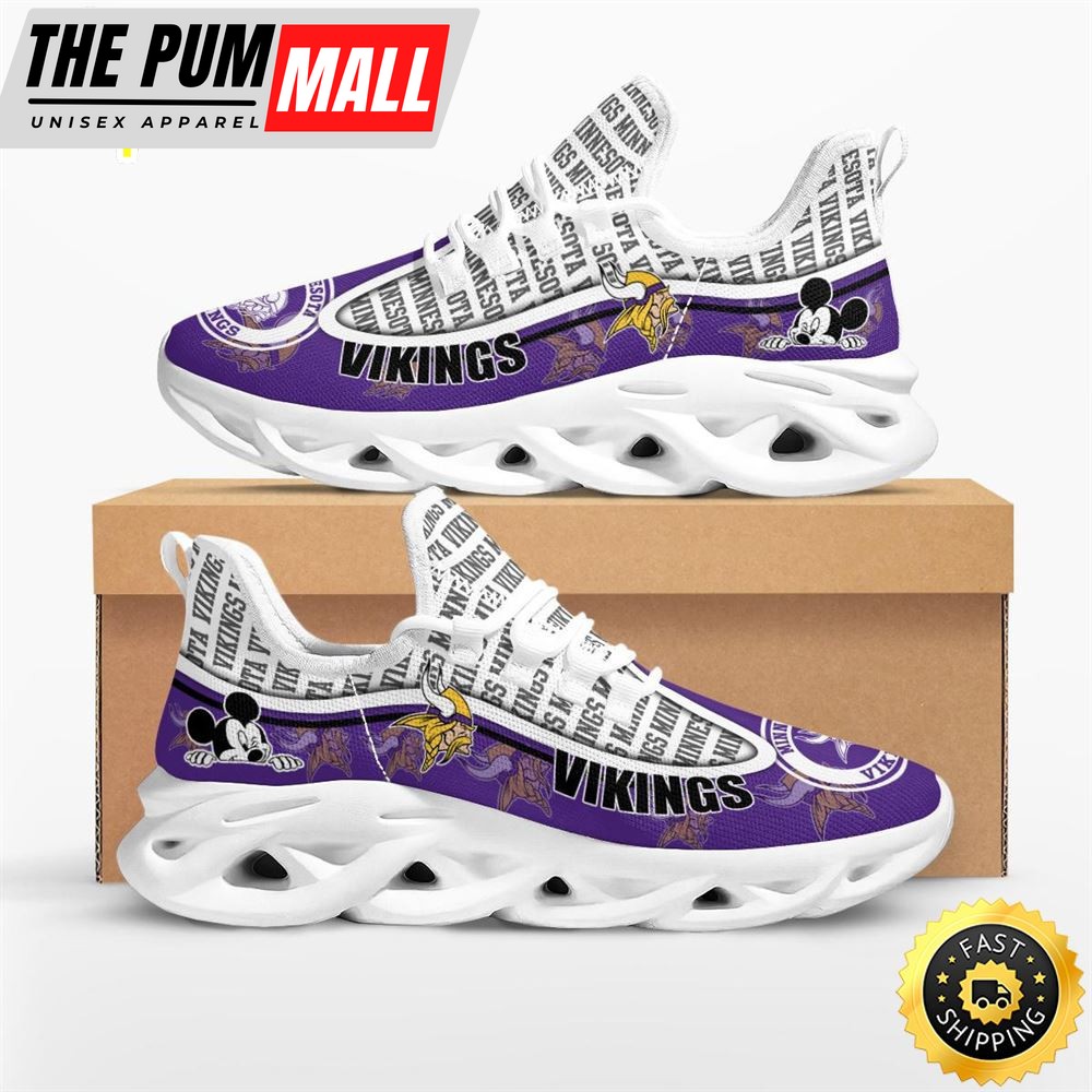 NFL Minnesota Vikings Mickey Mouse Max Soul Shoes