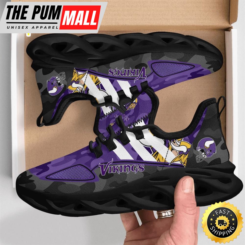NFL Minnesota Vikings Military Camouflage M Soul Shoes