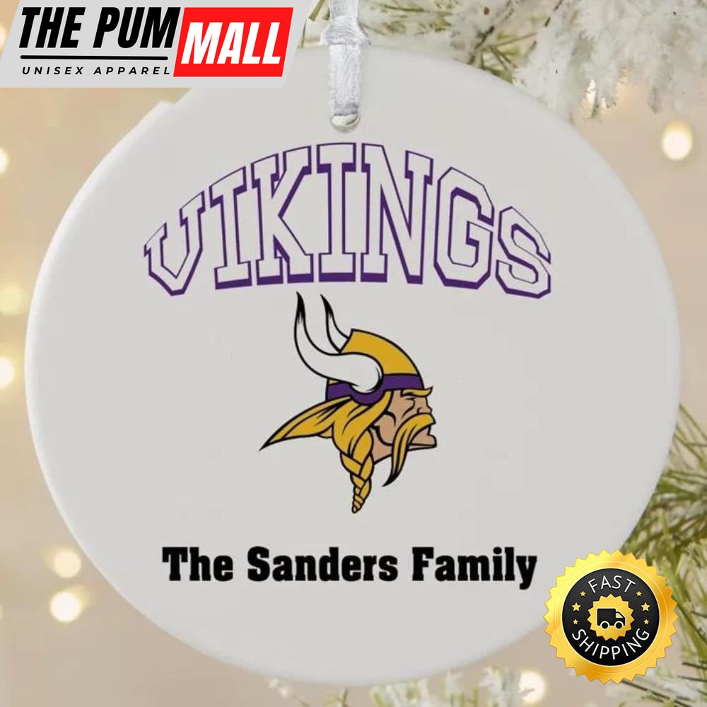 NFL Minnesota Vikings Personalized NFL Football Ornaments Limited Edition