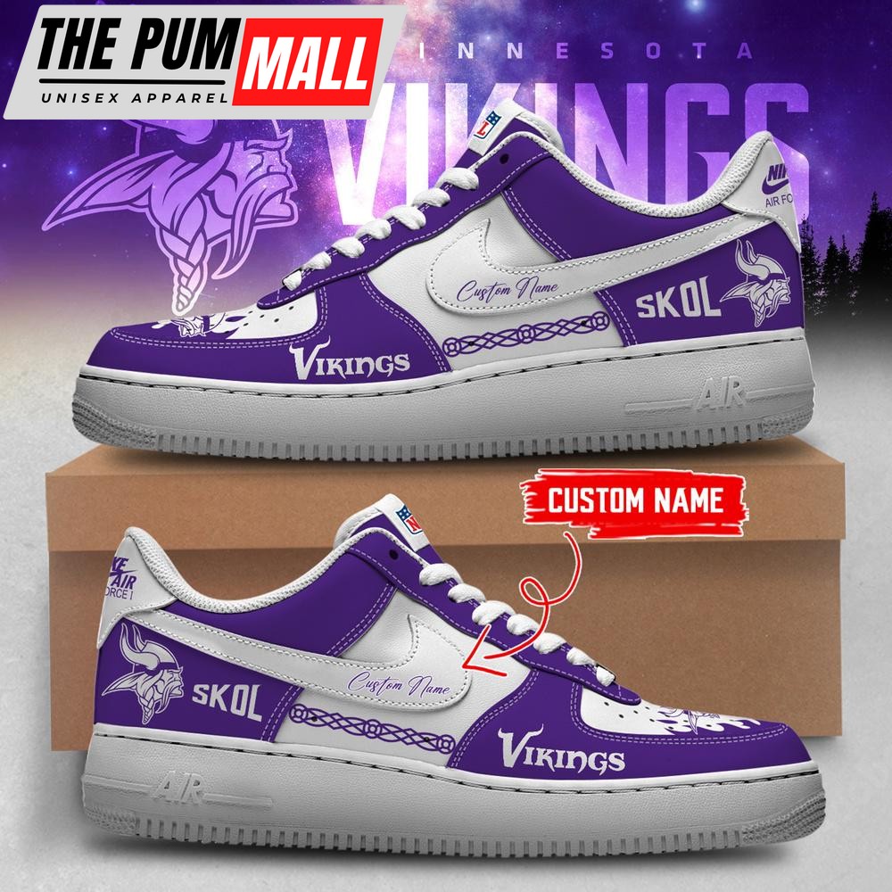 NFL Minnesota Vikings Skol Limited Edition Custom Air Force 1 Shoes