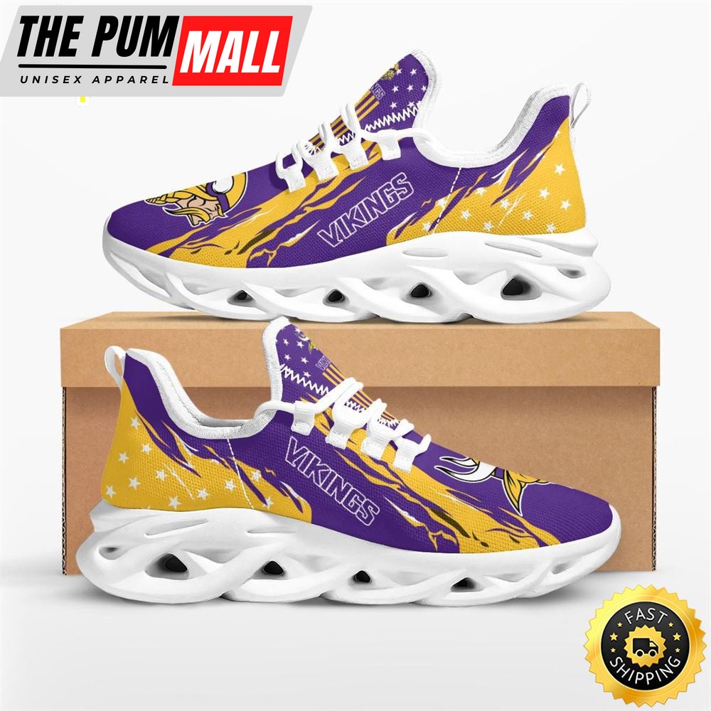 NFL Minnesota Vikings Stars and Stripes M Soul Shoes