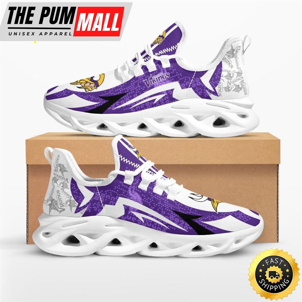 NFL Minnesota Vikings Symbol Geometric Pattern Max Soul Shoes