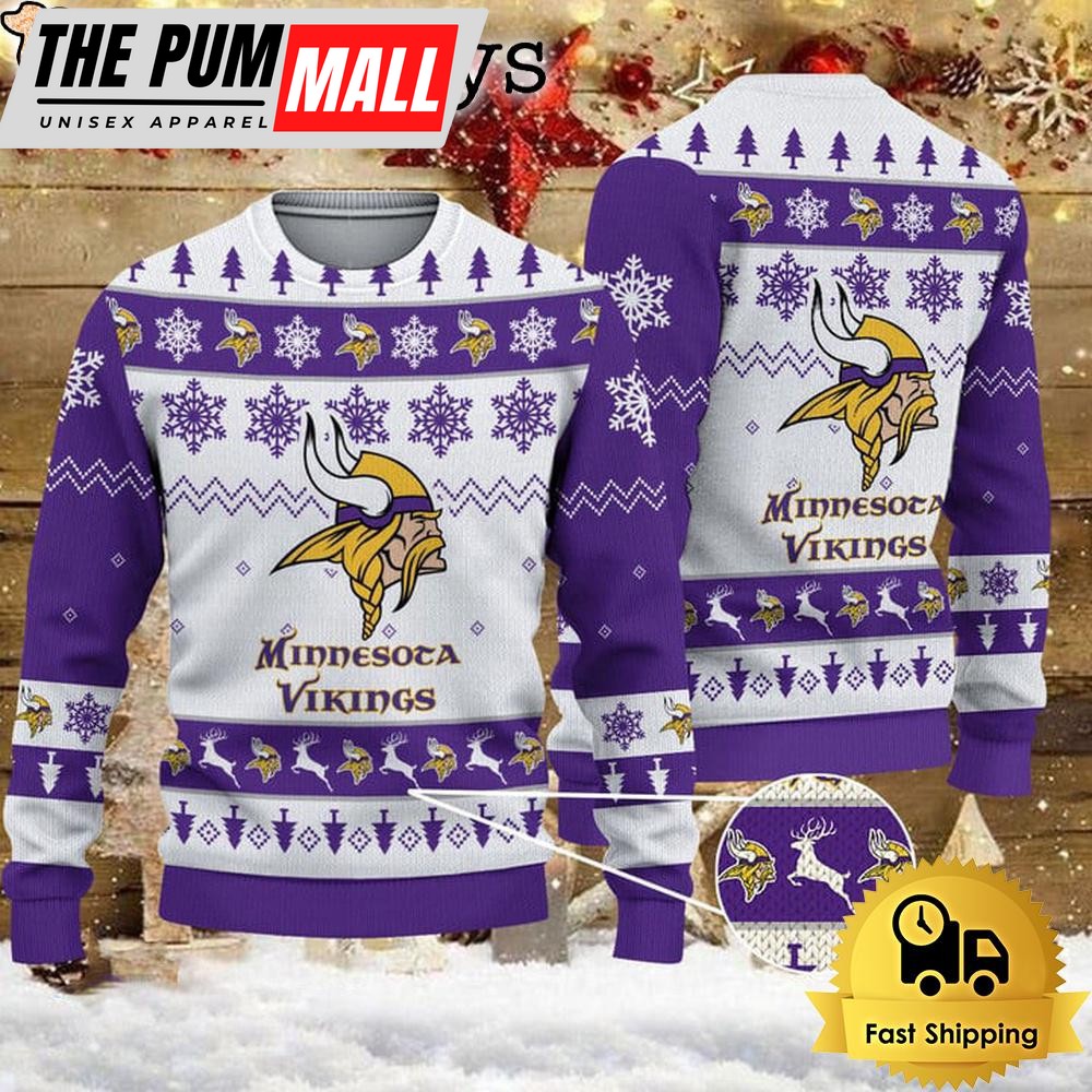 NFL Minnesota Vikings Team Winter Ugly Christmas Sweater