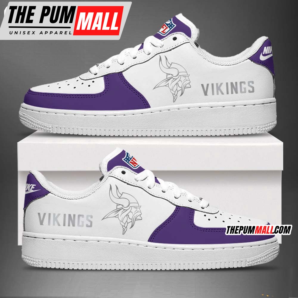 NFL Minnesota Vikings Winter Warrior 2024 Air Force 1 Shoes Sneaker