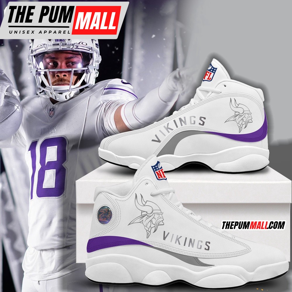 NFL Minnesota Vikings Winter Warrior Air Jd 13 Shoes