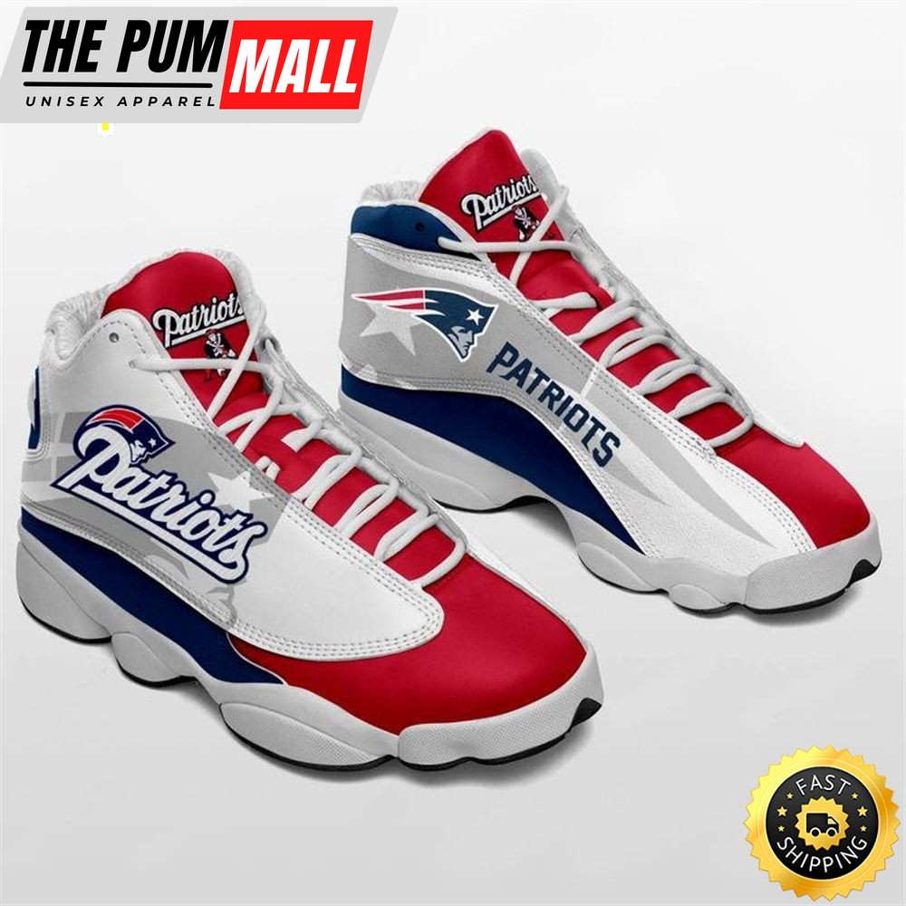 NFL New England Patriots Air Jd 13 Shoes V2