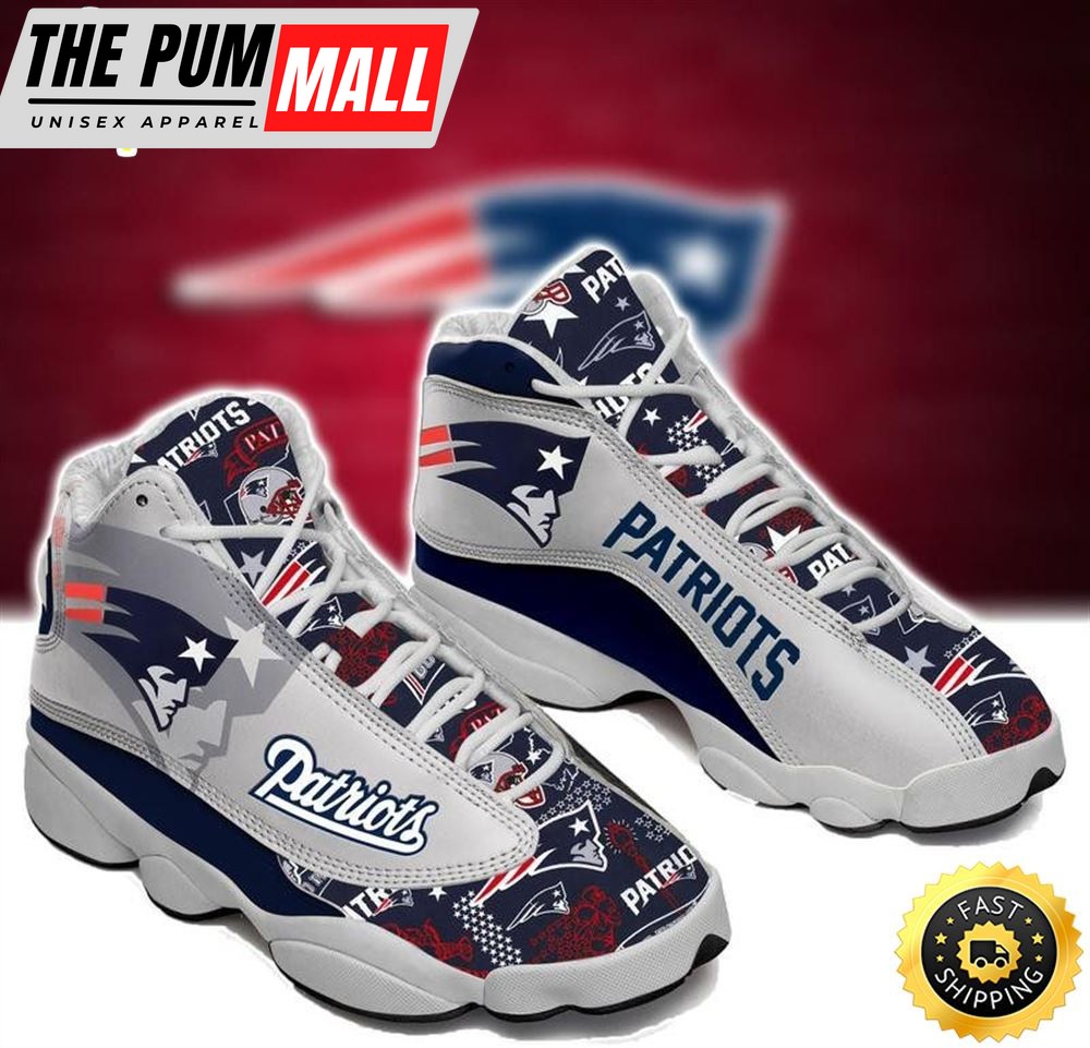 NFL New England Patriots Air Jd 13 Shoes V4