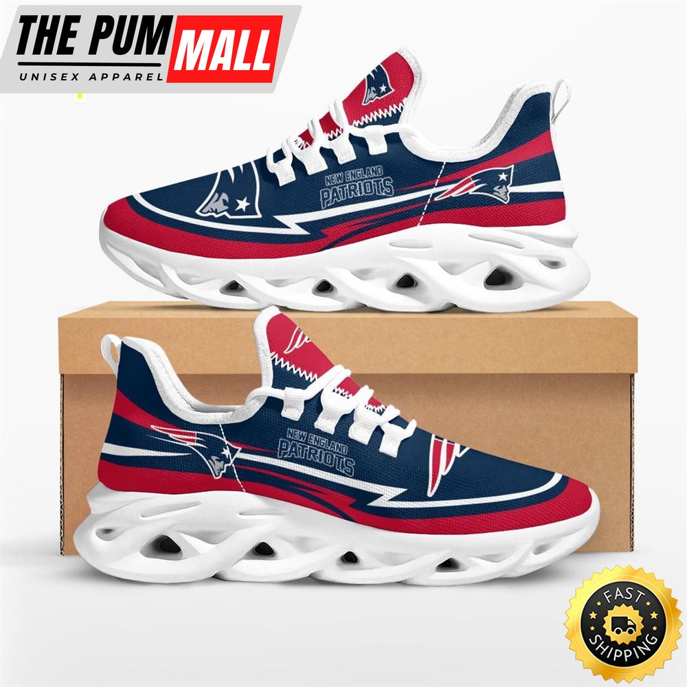 NFL New England Patriots Are Coming Curves Max Soul Shoes