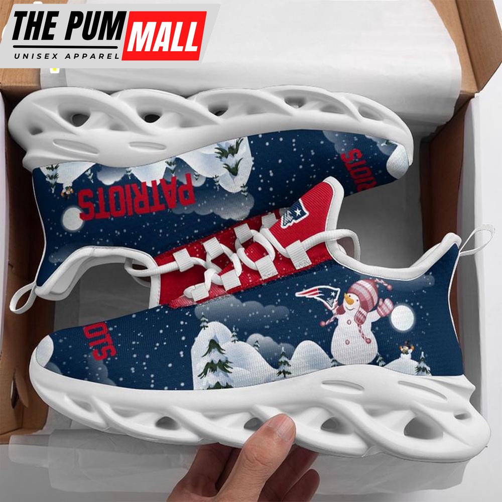 NFL New England Patriots Christmas Snowman Max Soul Shoes