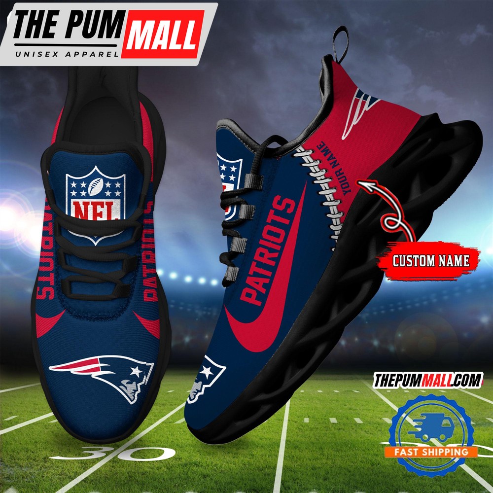 NFL New England Patriots Football New Season Sneaker Max Soul Shoes
