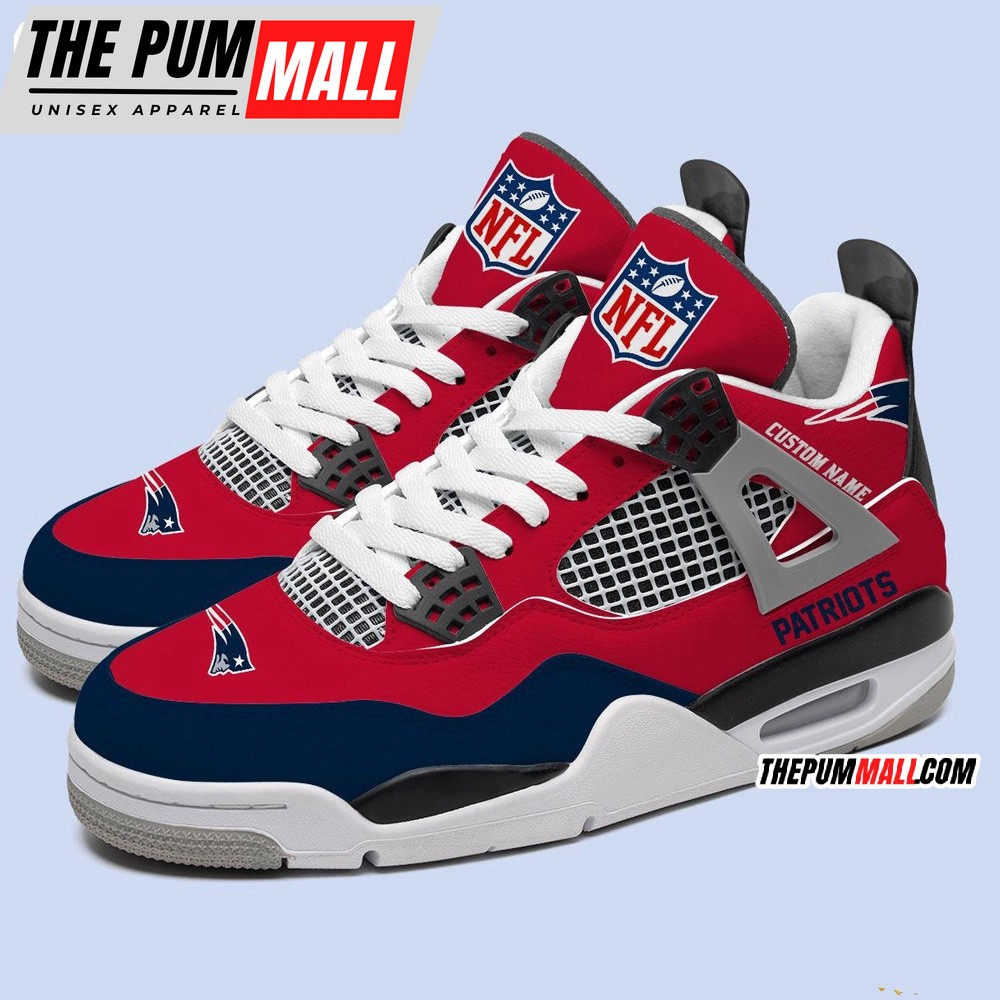nfl-new-england-patriots-football-team-air-jordan-4-shoes-personalized-aj4-snea-a1amf537 NFL New England Patriots Football Team Air Jordan 4 Shoes, Personalized AJ4 Sneaker
