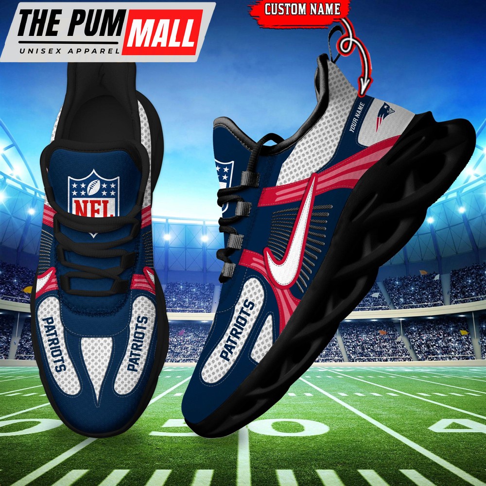 NFL New England Patriots Logo Football Team New Season Max Soul Shoes