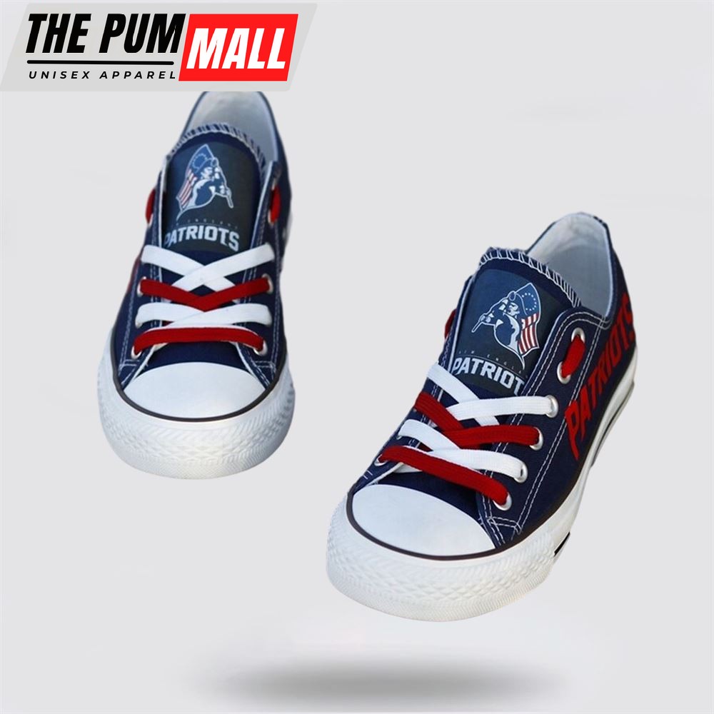 nfl-new-england-patriots-low-top-canvas-shoes-sport-sneakers-dominate-the-street-w42tjnkk NFL New England Patriots Low Top Canvas Shoes Sport Sneakers Dominate The Streets With Authentic Nfl Style