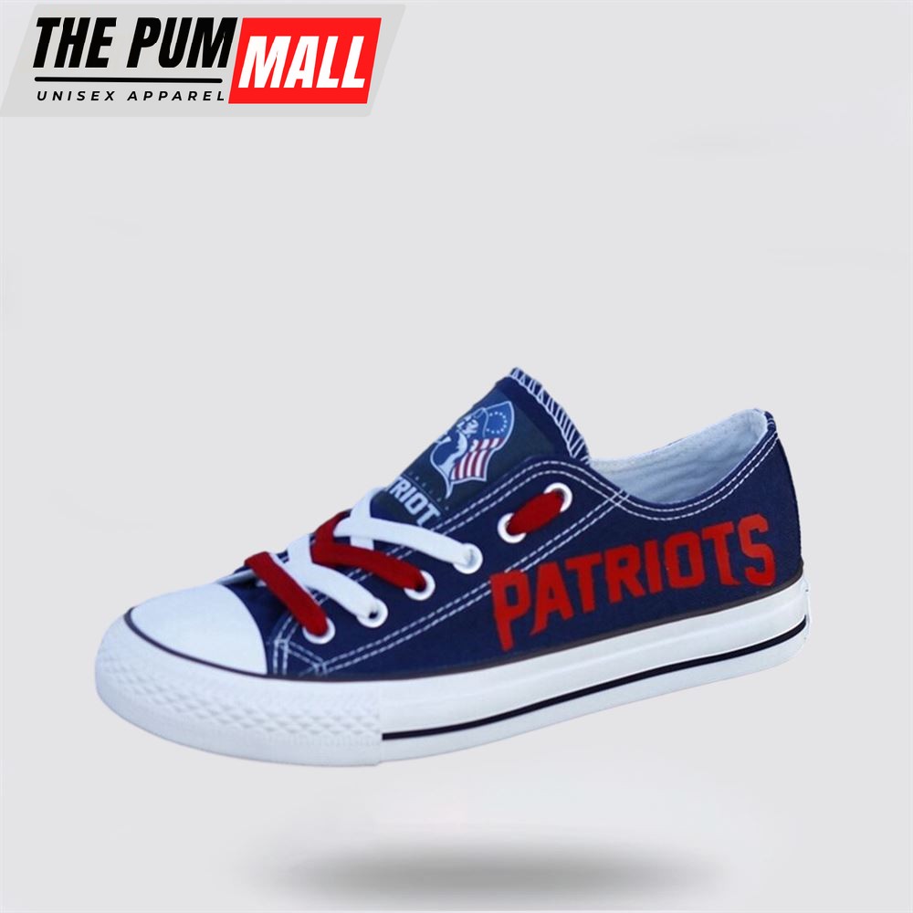 nfl-new-england-patriots-low-top-canvas-shoes-sport-sneakers-dominate-the-street-w42tjnkk NFL New England Patriots Low Top Canvas Shoes Sport Sneakers Dominate The Streets With Authentic Nfl Style