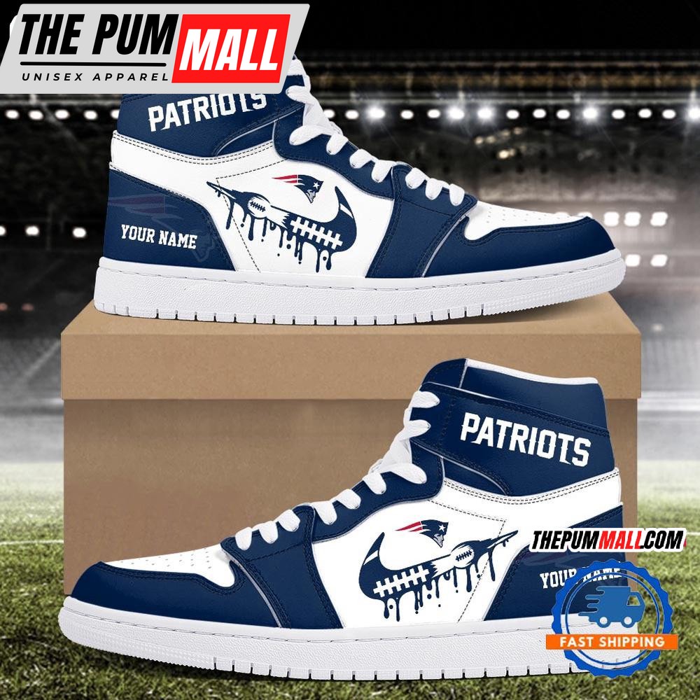NFL New England Patriots New Season Custom Air Jd 1 Hightop Shoes