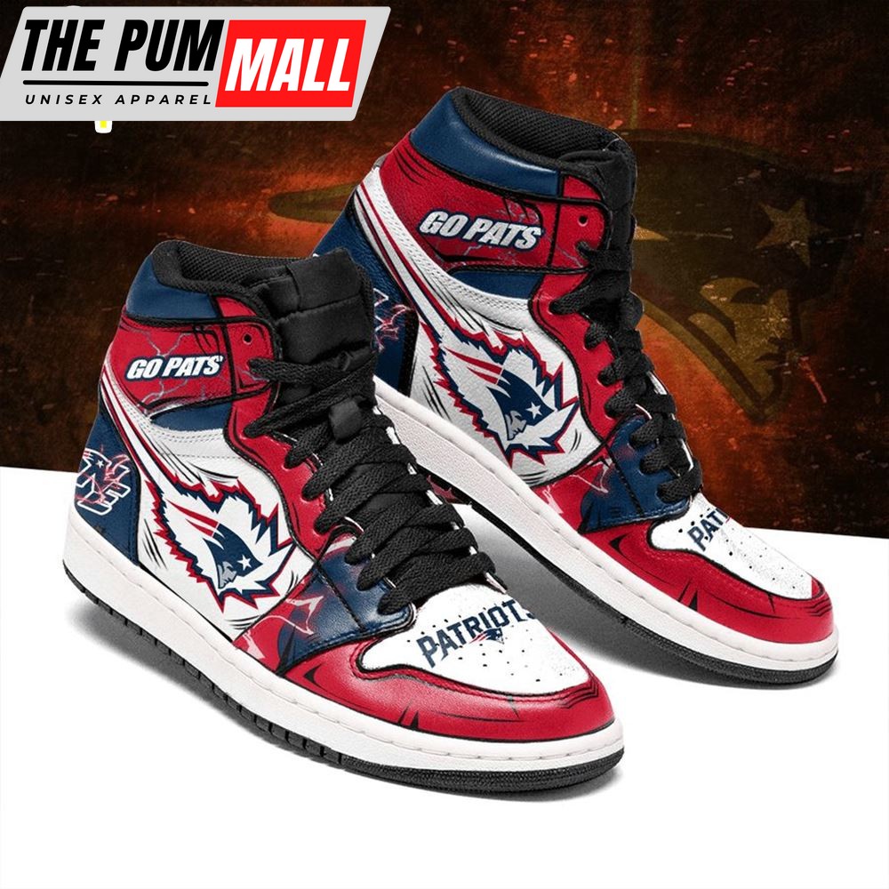 NFL New England Patriots Red White Air Jd 1 High Sneakers