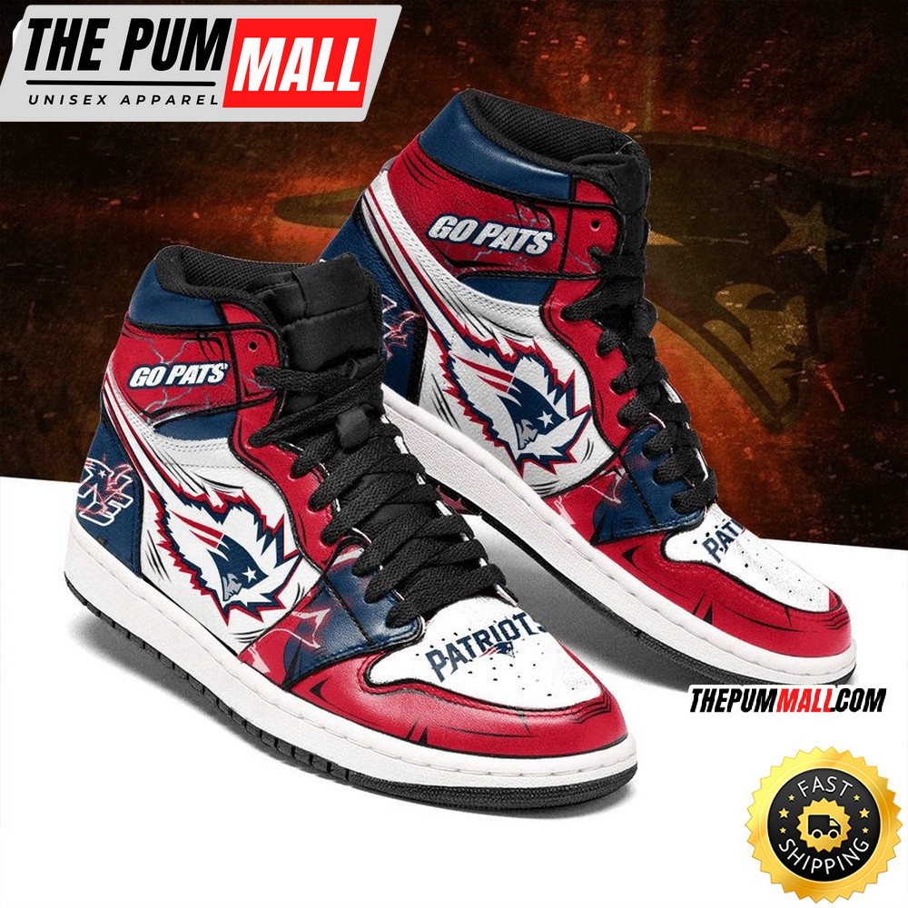 NFL New England Patriots Red White Air Jd 1 High Sneakers