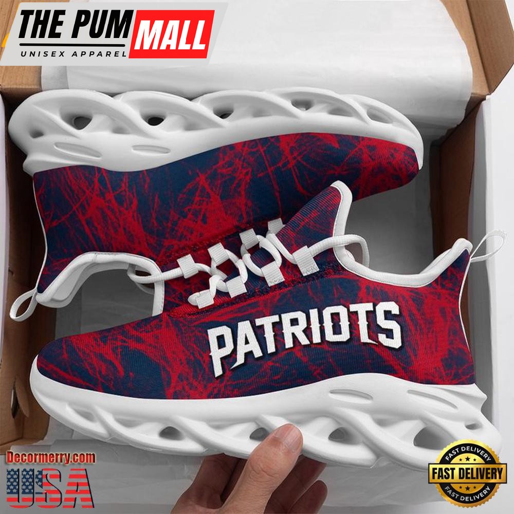 NFL New England Patriots Smoke Pattern Max Soul Shoes , Running Sneakers Shoes