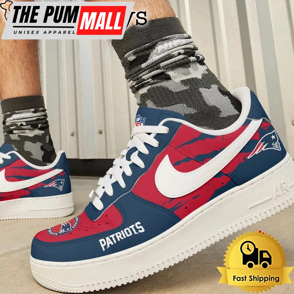 nfl-new-england-patriots-walk-with-team-pride-in-every-step-custom-air-force-1-s-eiym27ex NFL New England Patriots Walk With Team Pride In Every Step Custom Air Force 1 Shoes
