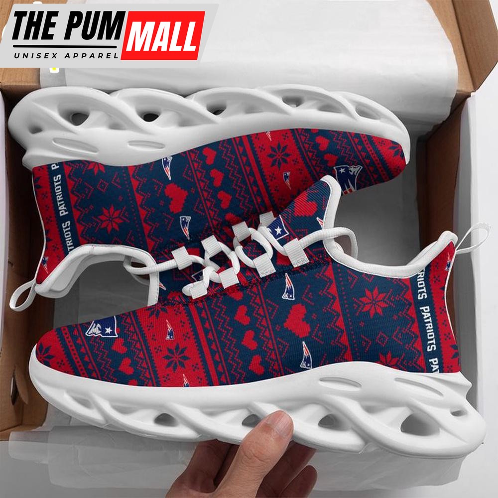 NFL New England Patriots X-max Patterns Max Soul Shoes Limited Edition