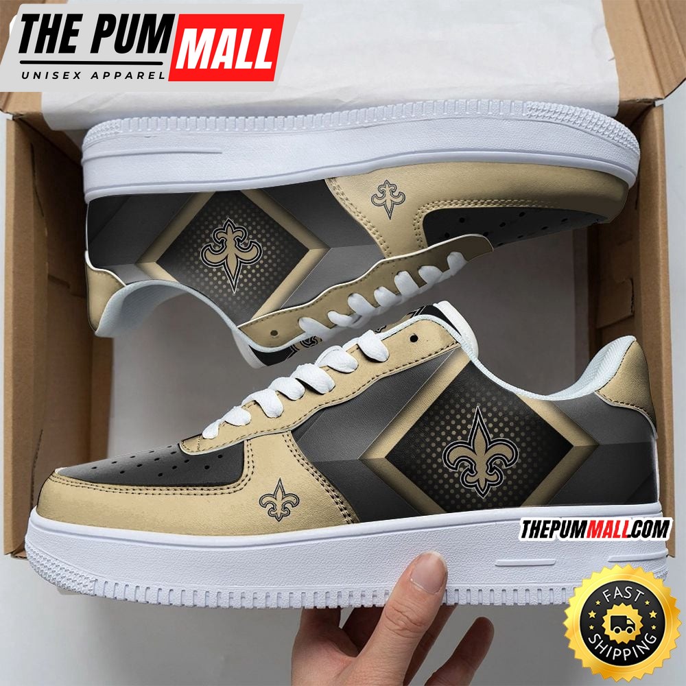 NFL New Orleans Saints Air Force 1 Shoes Chic AF1 Collection