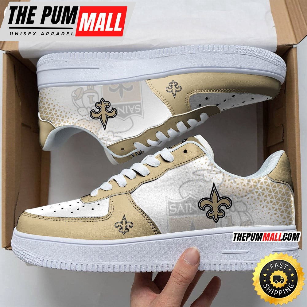 NFL New Orleans Saints Air Force 1 Shoes Classic Air Force Kicks
