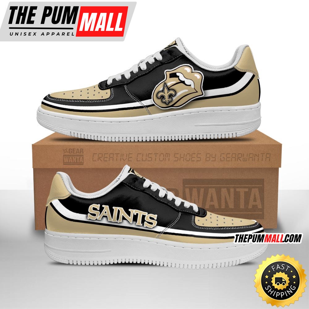 NFL New Orleans Saints Air Force 1 Shoes Sexy Lips For Fans
