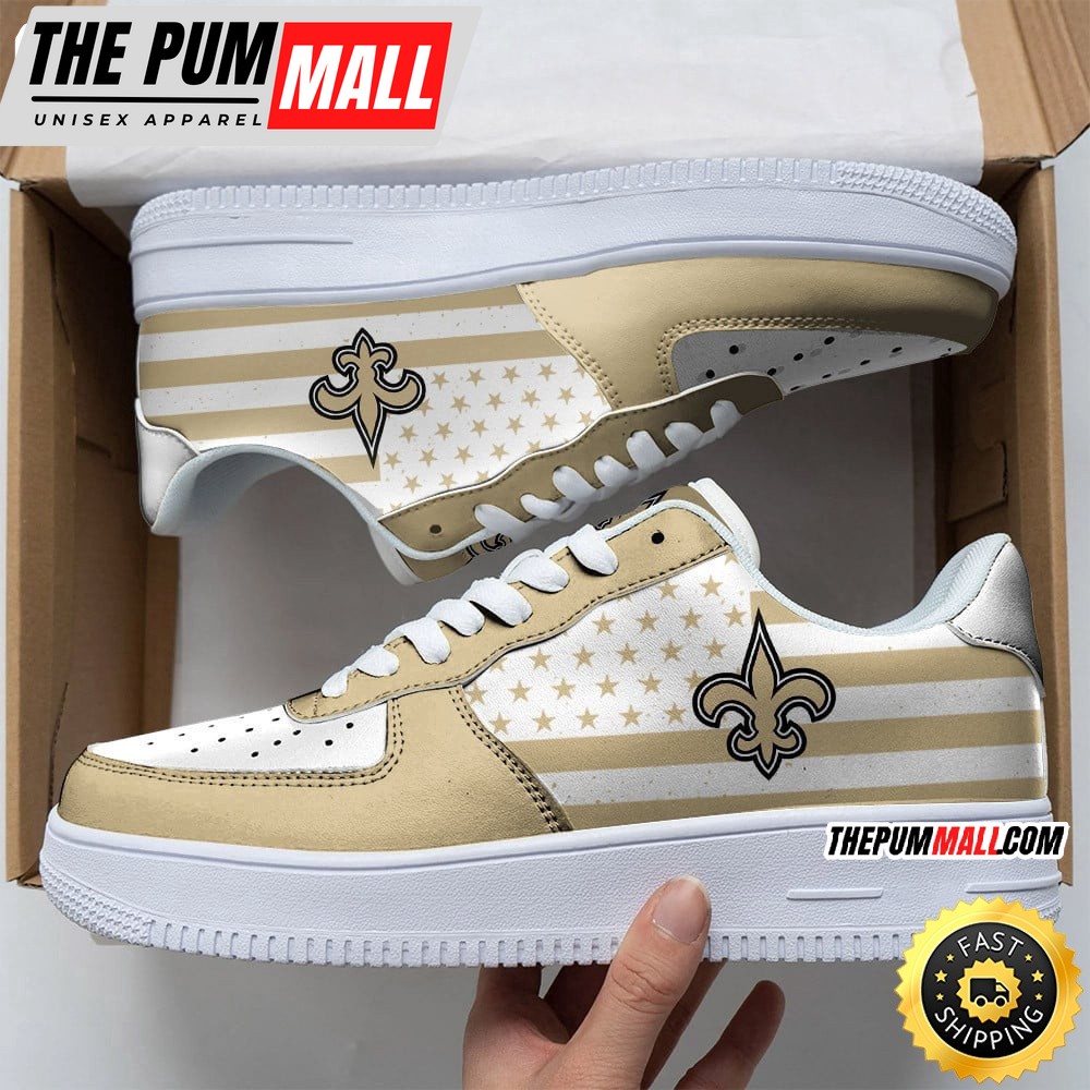 NFL New Orleans Saints Air Force 1 Shoes Urban Streetwear Shoes