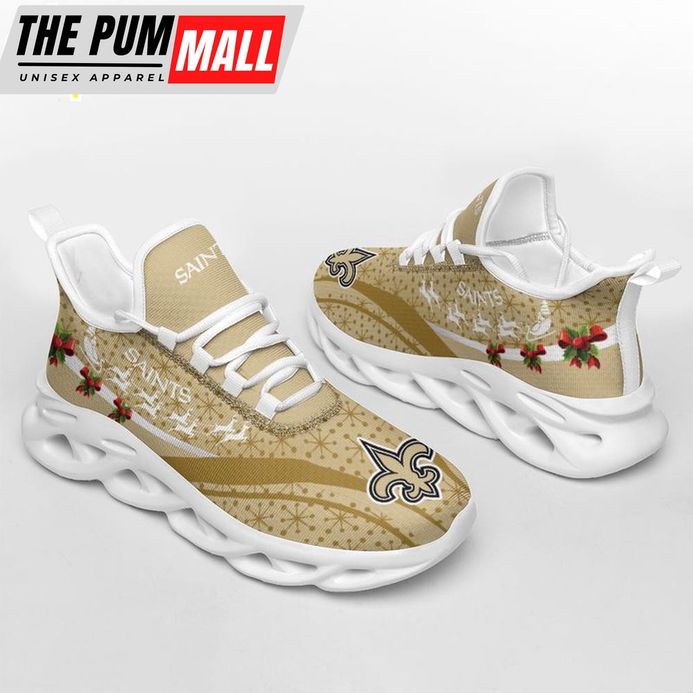 NFL New Orleans Saints Christmas Pattern Max Soul Shoes Gift For Fans