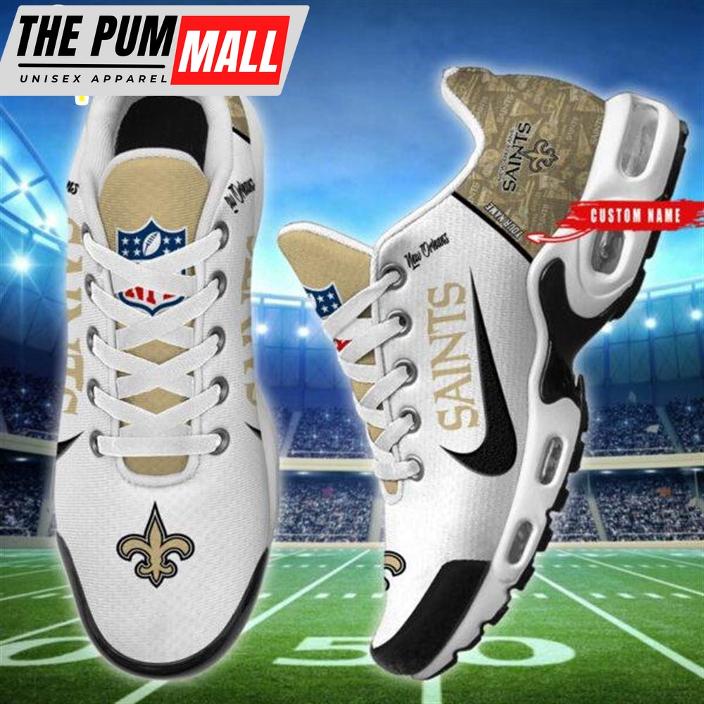 NFL New Orleans Saints Custom Name Air Max Plus Shoes