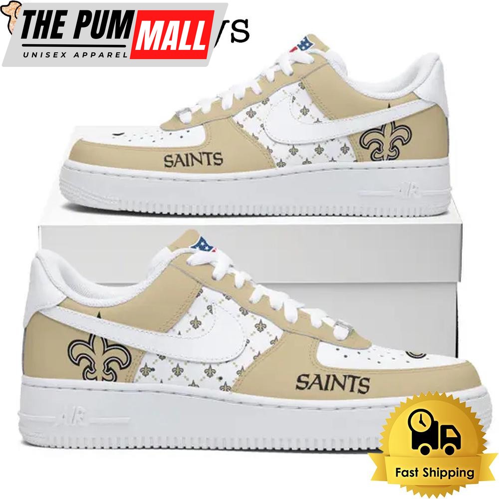 NFL New Orleans Saints Dress With A Winning Attitude Custom Air Force 1 Shoes