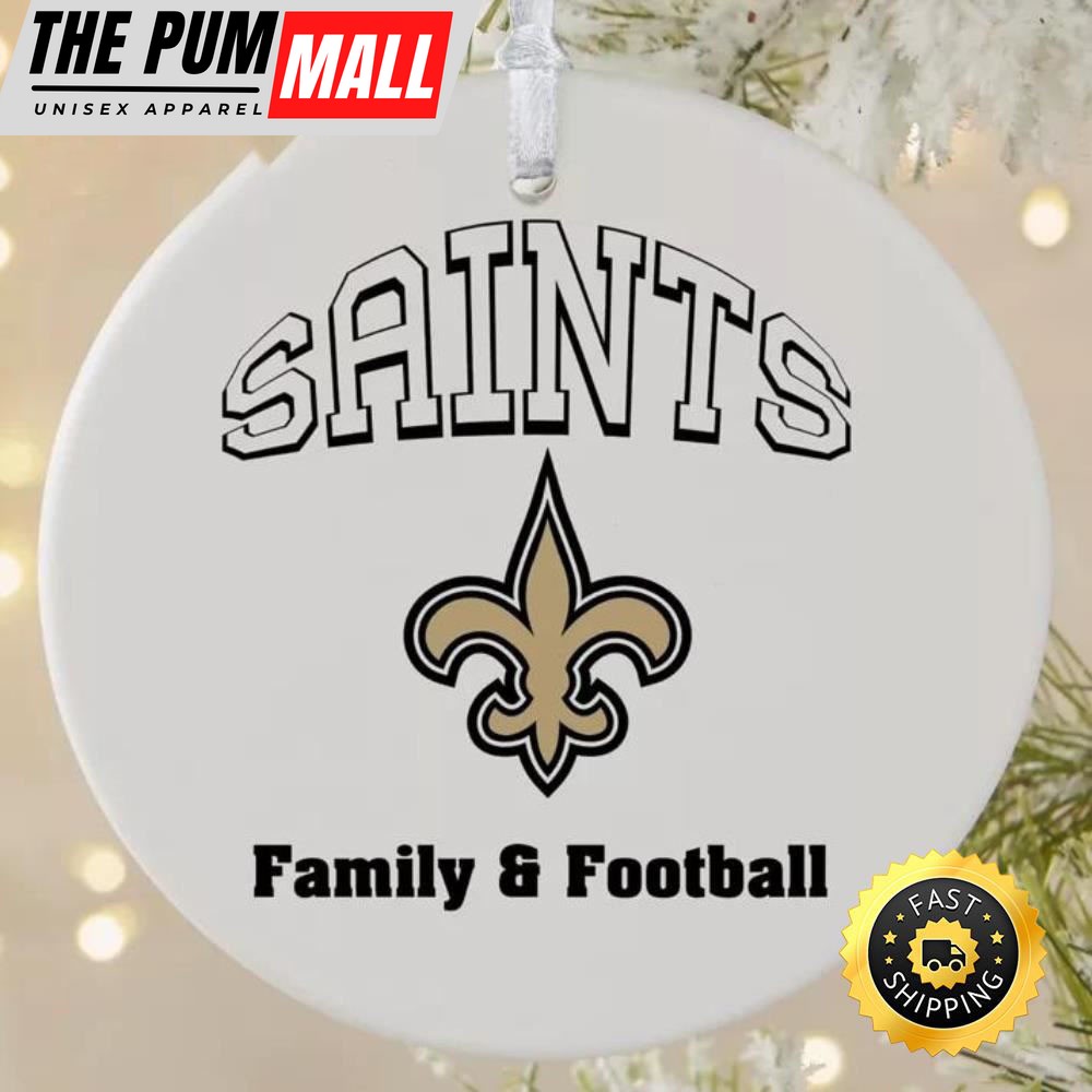 NFL New Orleans Saints Family& Football Family& Football NFL Football Ornaments Limited Edition