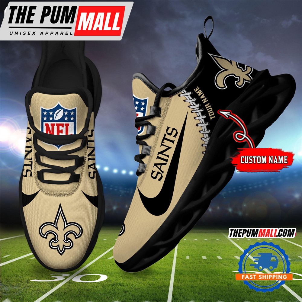 NFL New Orleans Saints Football New Season Sneaker Max Soul Shoes