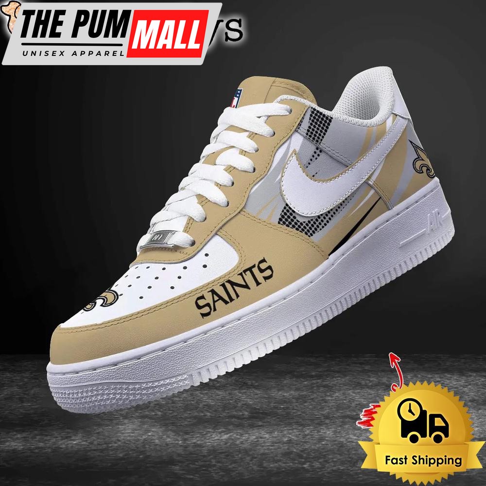 NFL New Orleans Saints Football Style Goes Everywhere Custom Air Force 1 Shoes