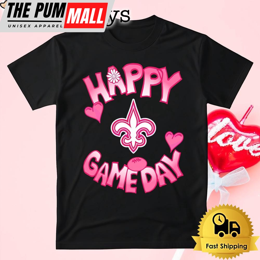 NFL New Orleans Saints Happy GameDay Valentine’s Day T Shirt