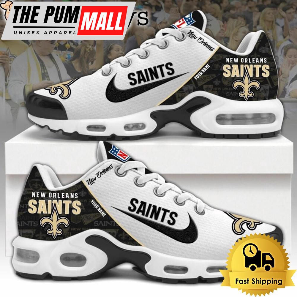 NFL New Orleans Saints Logo 2024 Custom Air Max Plus Shoes, NFL Fan Shoes
