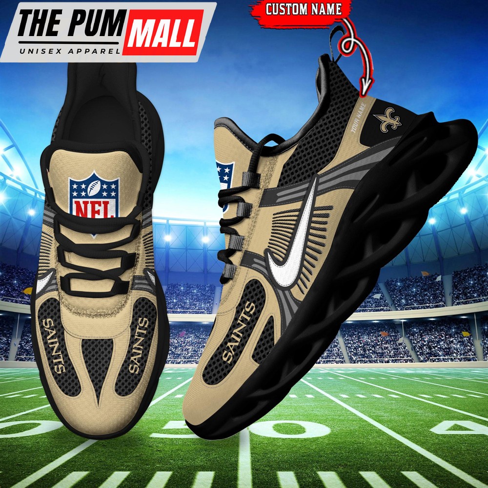 NFL New Orleans Saints Logo Football Team New Season Max Soul Shoes