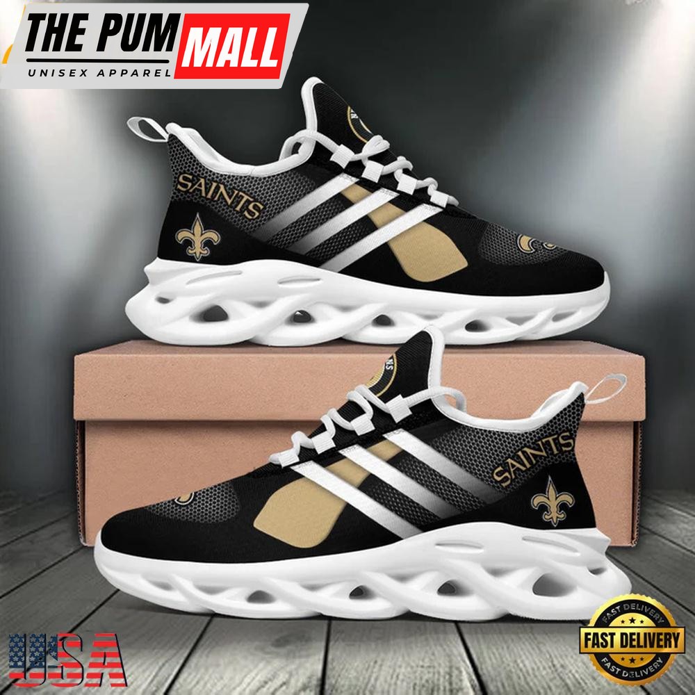 NFL New Orleans Saints Max Soul Shoes, Running Sneakers Shoes, Fan Gifts