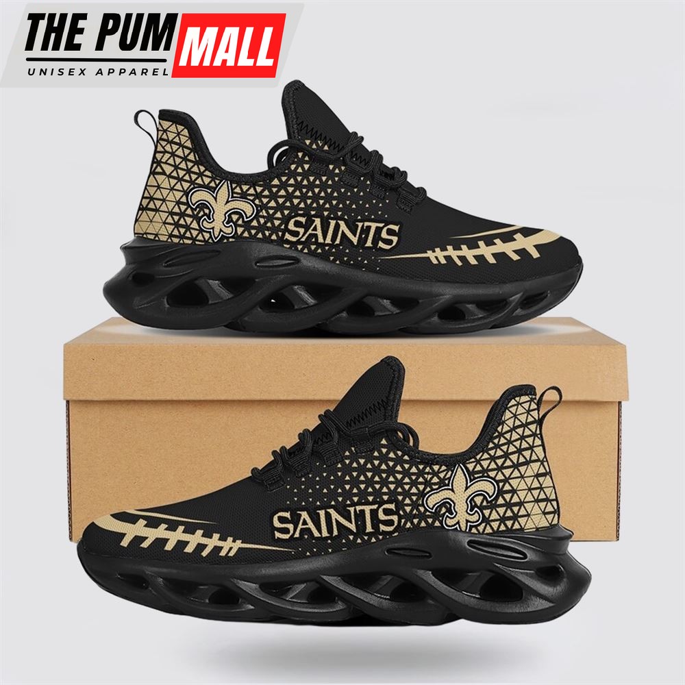 NFL New Orleans Saints Max Soul Shoes Sneakers Sport Shoes Dominate The Streets With Authentic Nfl Style