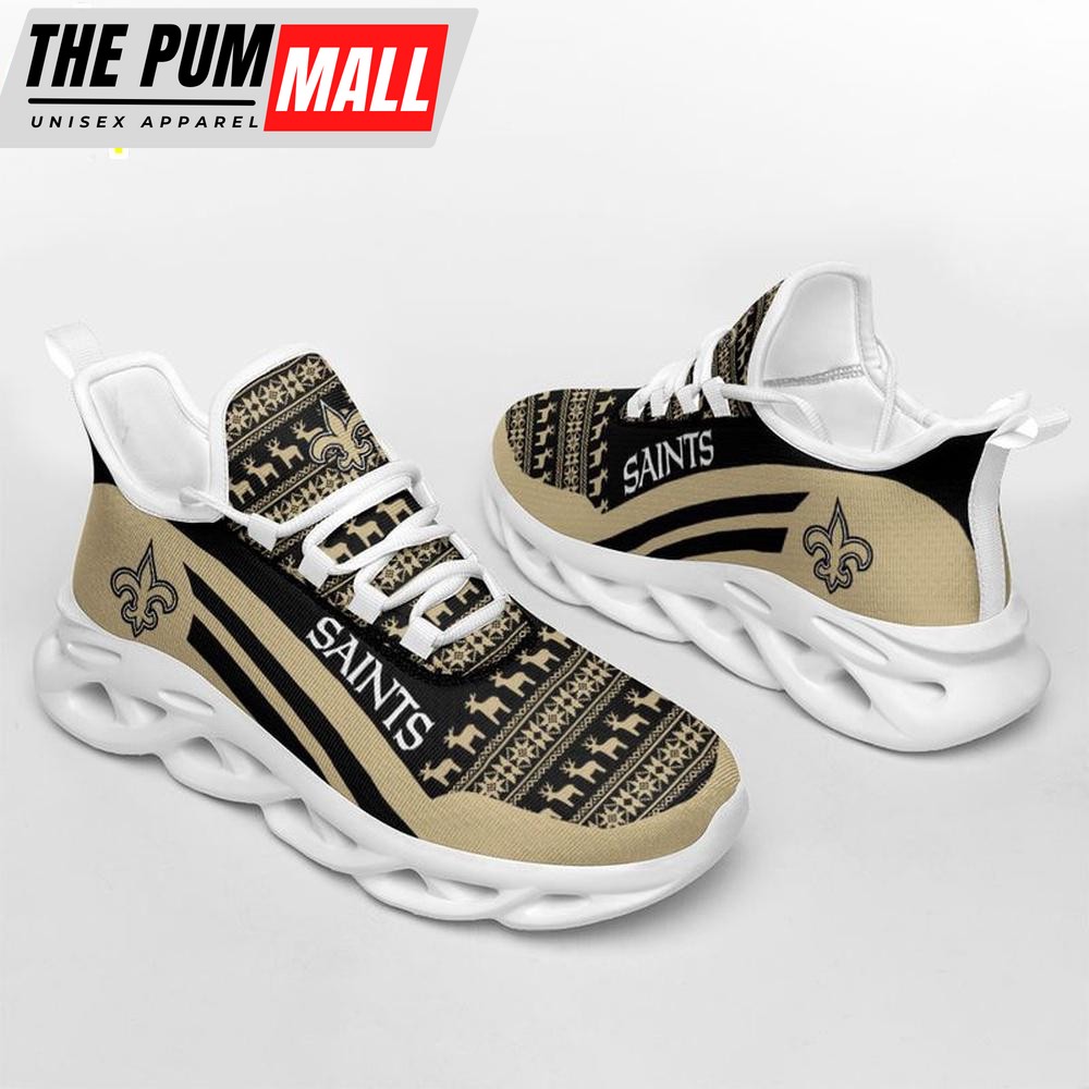 NFL New Orleans Saints Merry Christmas Max Soul Shoes Gift For Fans