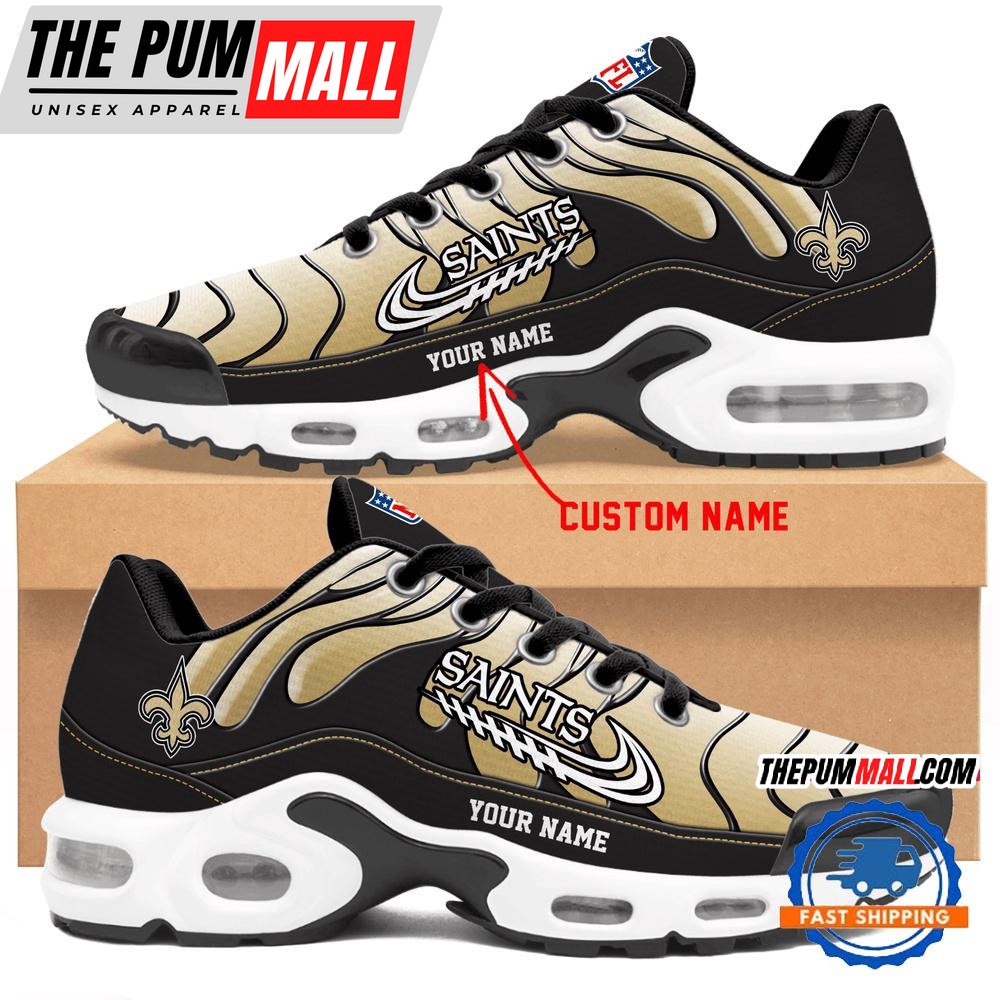 NFL New Orleans Saints Personalized Limited Edition Air Max Plus Shoes Sneaker