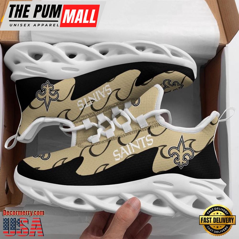 NFL New Orleans Saints Sport Max Soul Shoes , Running Sneakers Shoes