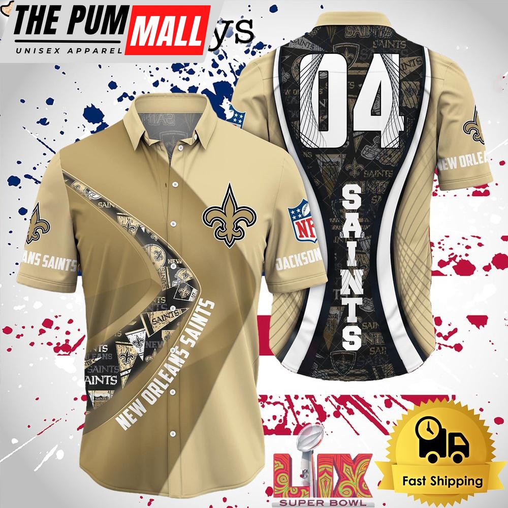 NFL New Orleans Saints Super Bowl LIX Fans Custom Hawaiian Shirt