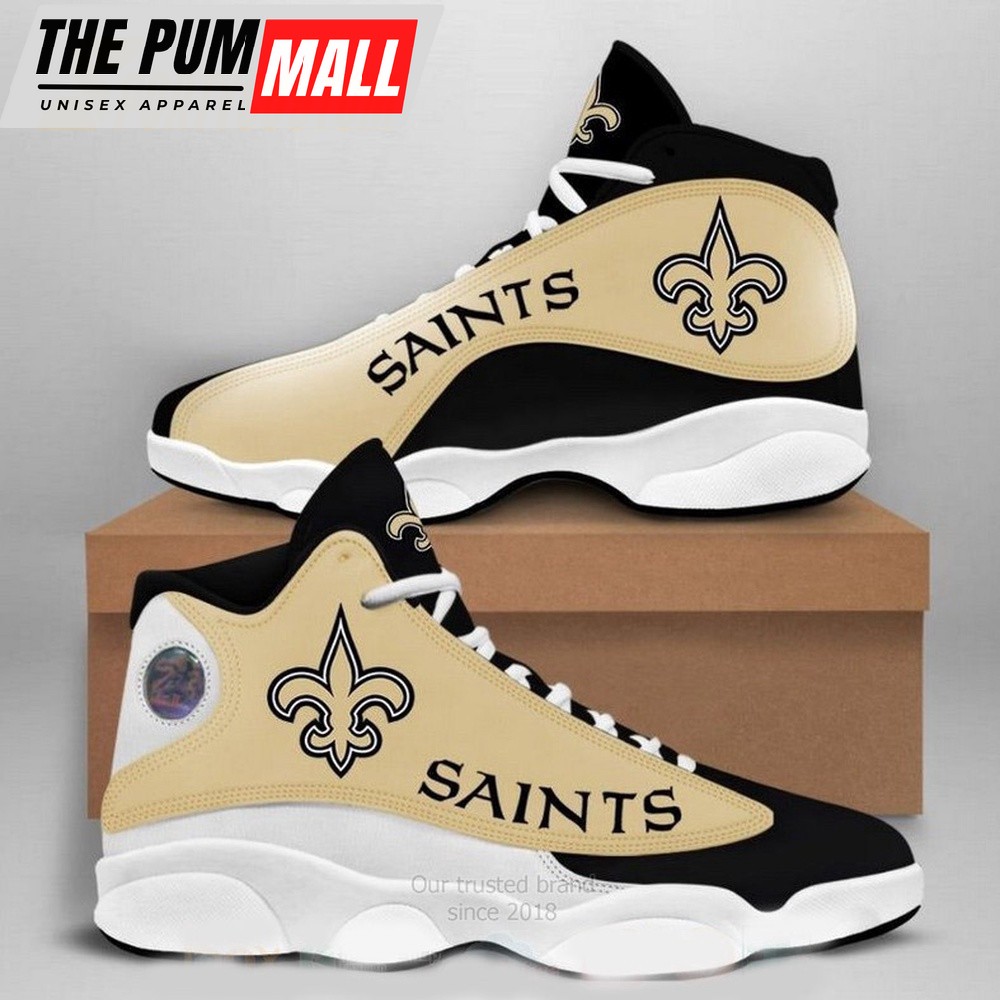 NFL New Orleans Saints Team Logo Air Jd 13 Shoes Sneaker