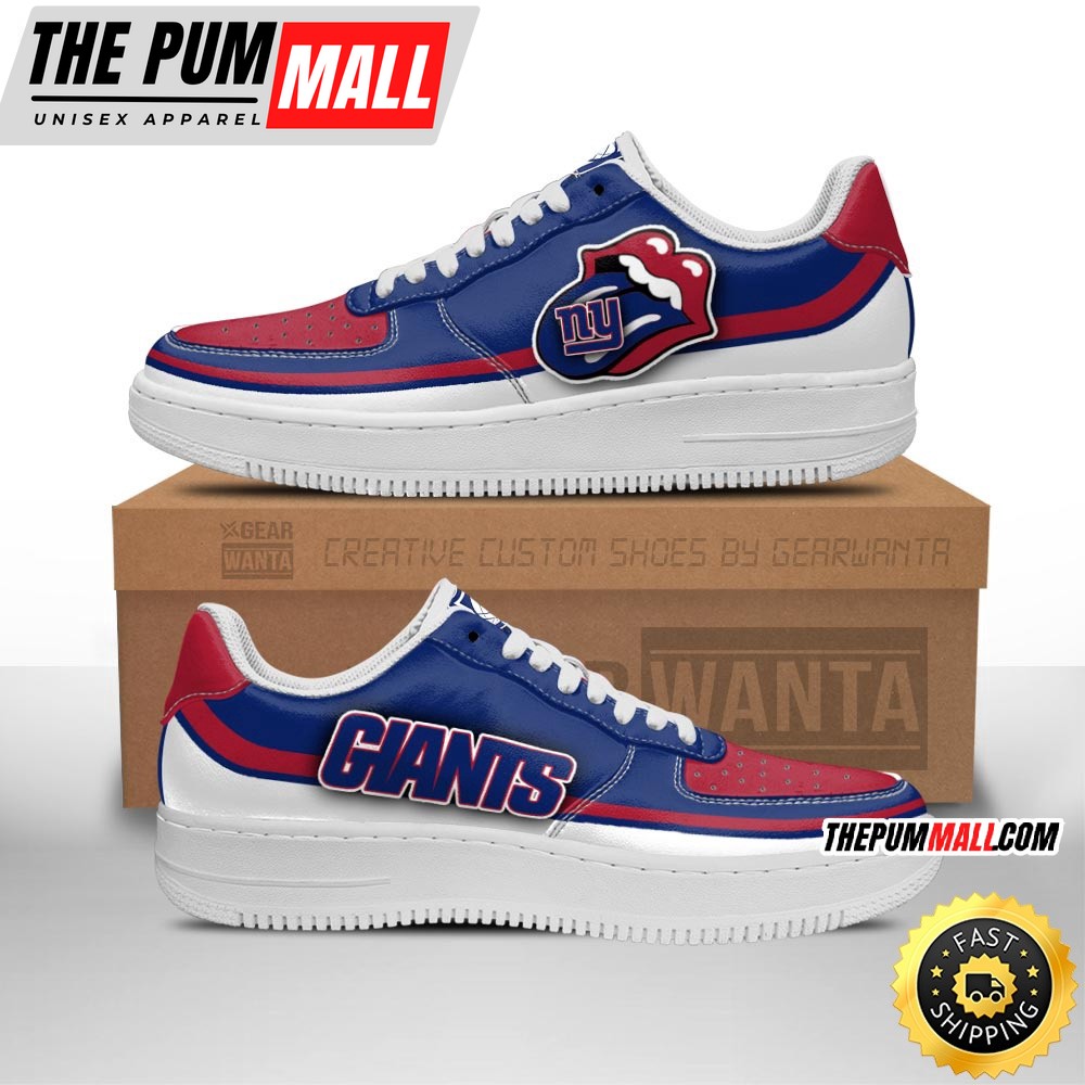 NFL New York Giants Air Force 1 Shoes Sexy Lips For Fans