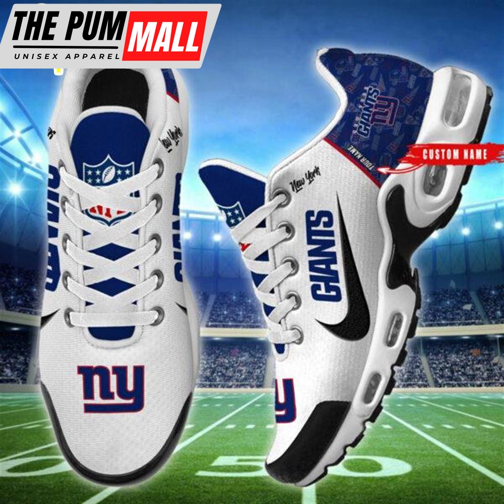 NFL New York Giants Custom Name Air Max Plus Shoes