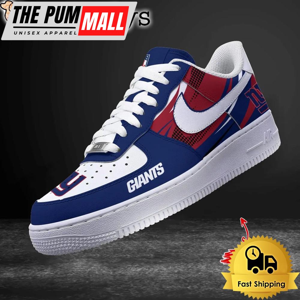 NFL New York Giants Dress With A Winning Attitude Custom Air Force 1 Shoes