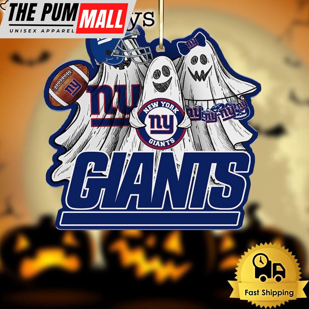 NFL New York Giants Football Halloween Ghosts Ornament Limited Edition