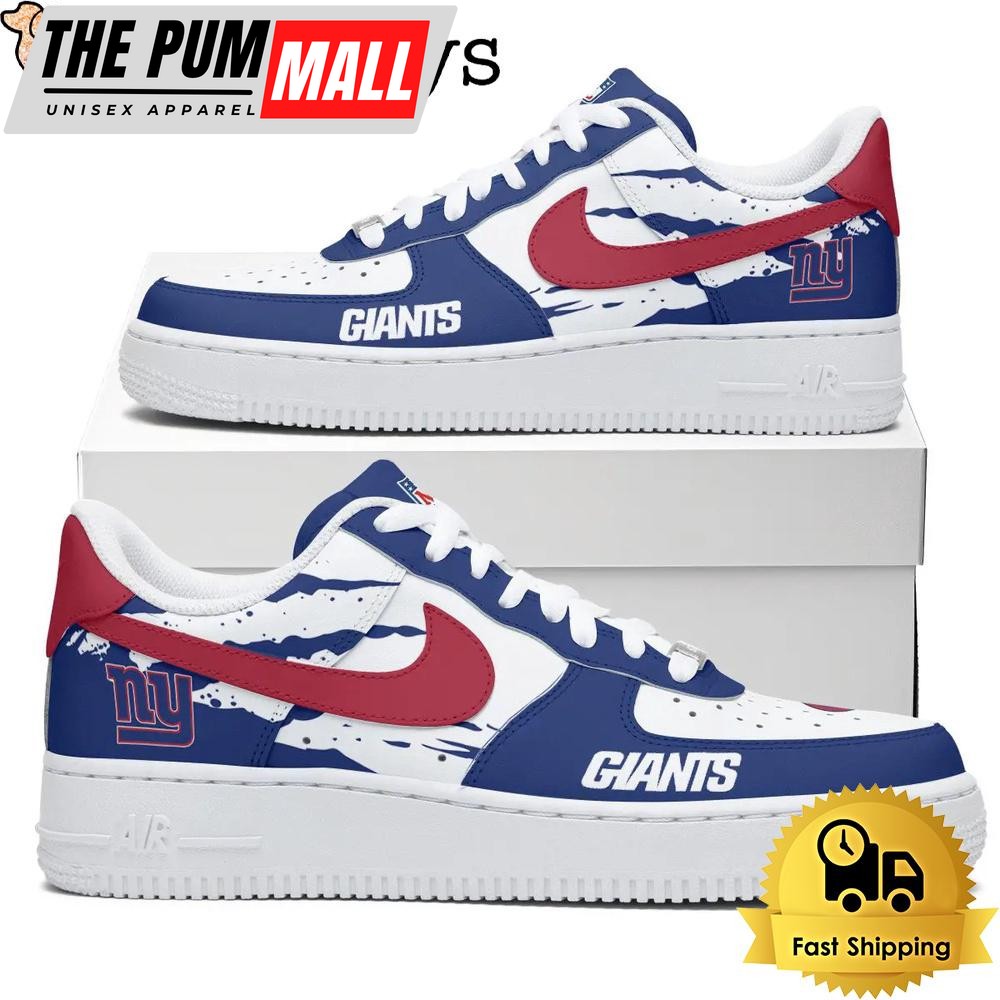 NFL New York Giants Football Style Goes Everywhere Custom Air Force 1 Shoes